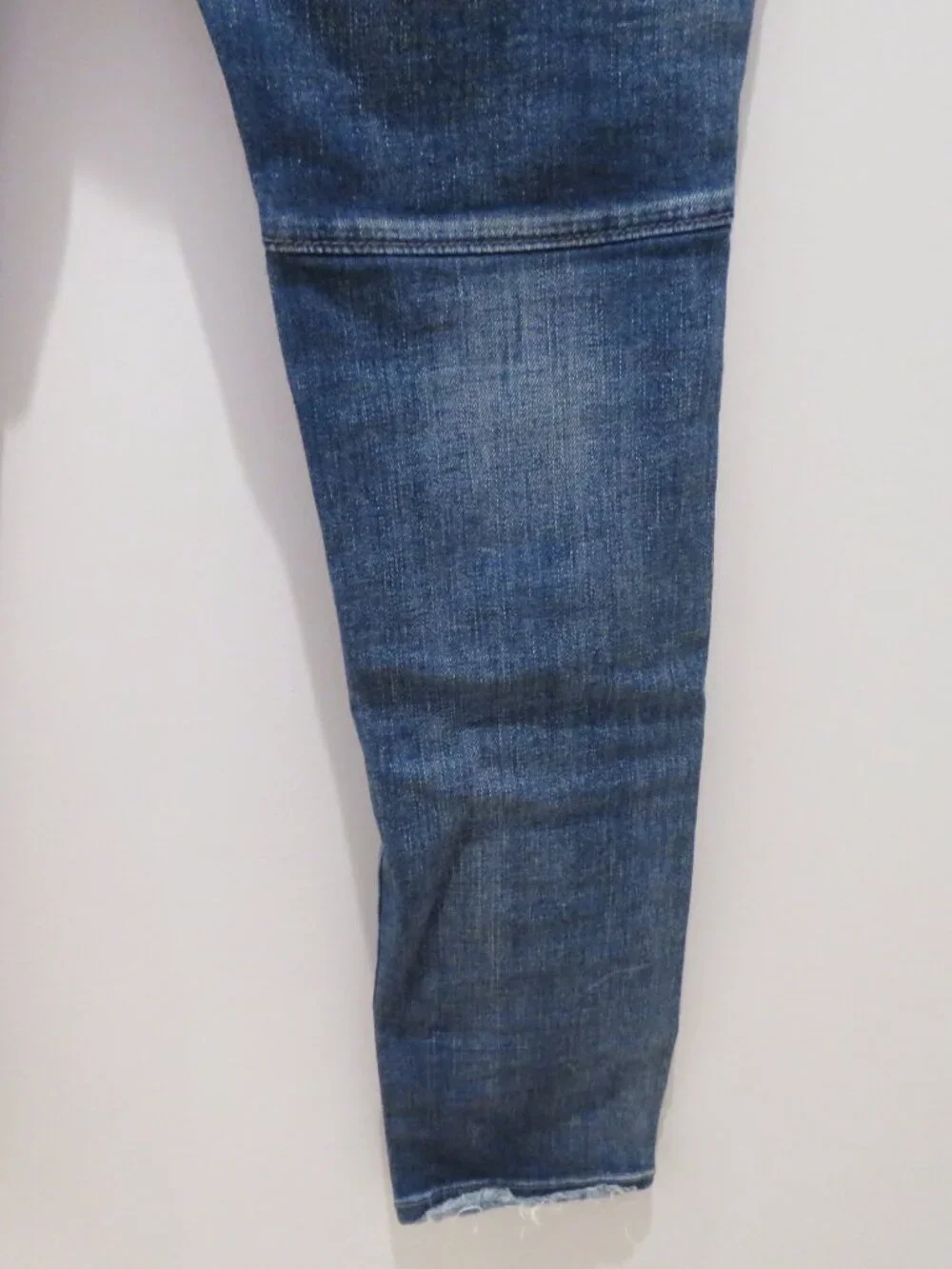 ROCK REVIVAL Daviday Moto Stretch Distressed Jeans Blue Denim Size 29 Western